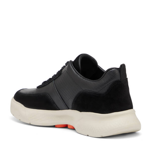 Siyah Hakiki Deri Erkek Sneaker - E26I1AY57585-W19 - 4