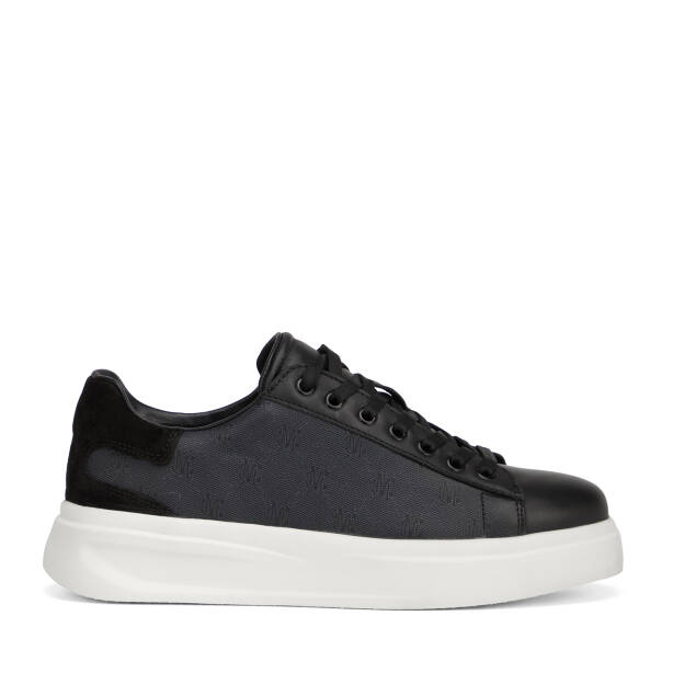 Siyah Hakiki Deri Erkek Sneaker - E26I1AY57592-A23 