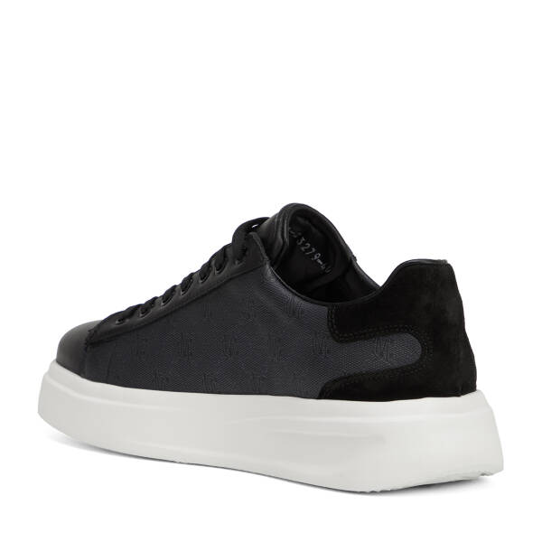Siyah Hakiki Deri Erkek Sneaker - E26I1AY57592-A23 - 4
