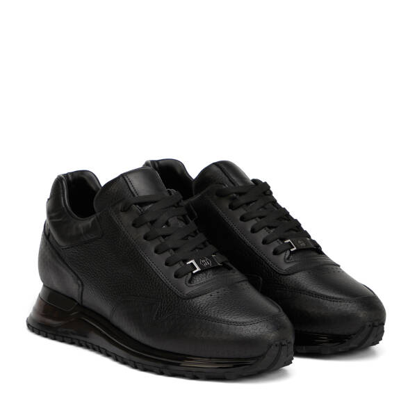 Siyah Hakiki Deri Erkek Sneaker - E26I1AY57597-A23 - 2