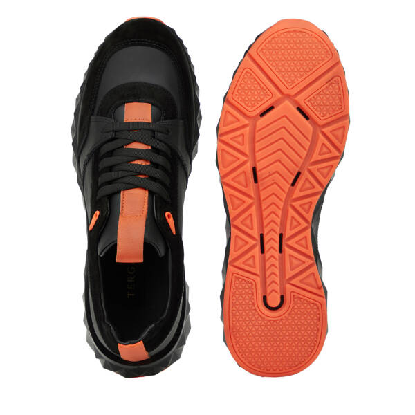 Siyah Hakiki Deri Erkek Sneaker - E26I1AY57599-W19 - 6