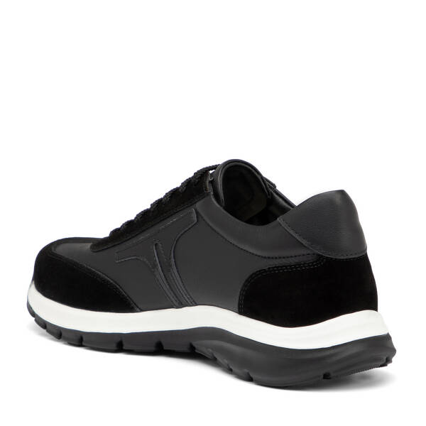 Siyah Hakiki Deri Erkek Sneaker - E26I1AY57648-W19 - 4
