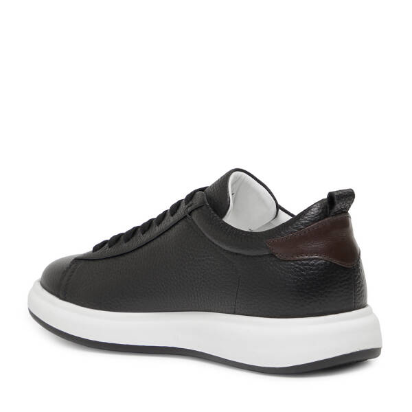 Siyah Hakiki Deri Erkek Sneaker - E26I1AY57692-A41 - 4