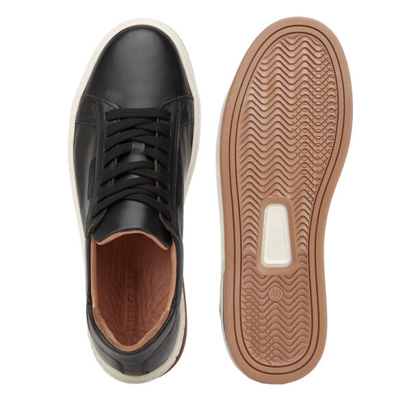 Siyah Hakiki Deri Erkek Sneaker - E26I1AY57708-A23 - 6