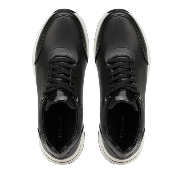 Siyah Hakiki Deri Erkek Sneaker - E26I1AY57731-A23 - 5