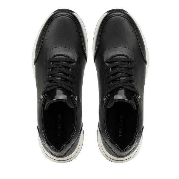 Siyah Hakiki Deri Erkek Sneaker - E26I1AY57731-A23 - 5