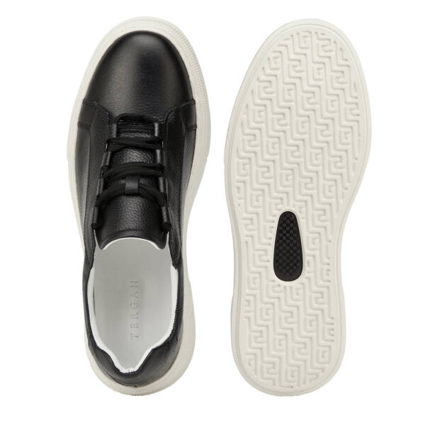 Siyah Hakiki Deri Erkek Sneaker - E26I1AY57737-A41 - 6