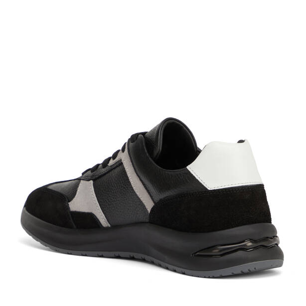 Siyah Hakiki Deri Erkek Sneaker - E26I1AY57738-W19 - 4