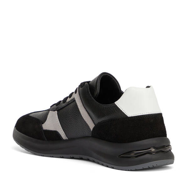 Siyah Hakiki Deri Erkek Sneaker - E26I1AY57738-W19 - 4