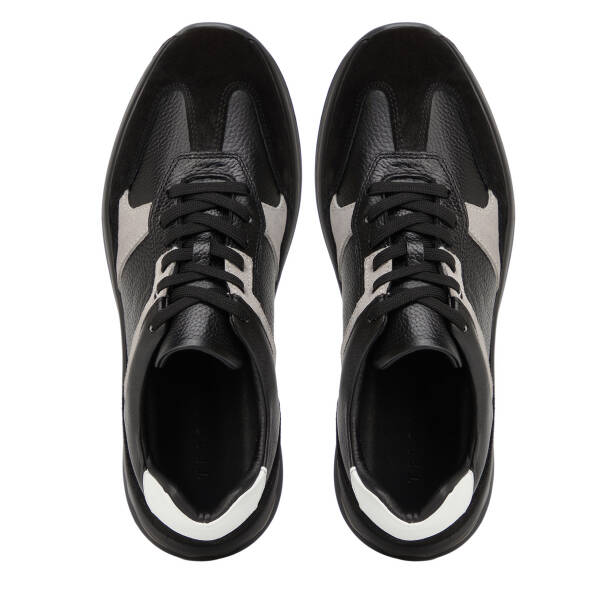 Siyah Hakiki Deri Erkek Sneaker - E26I1AY57738-W19 - 5