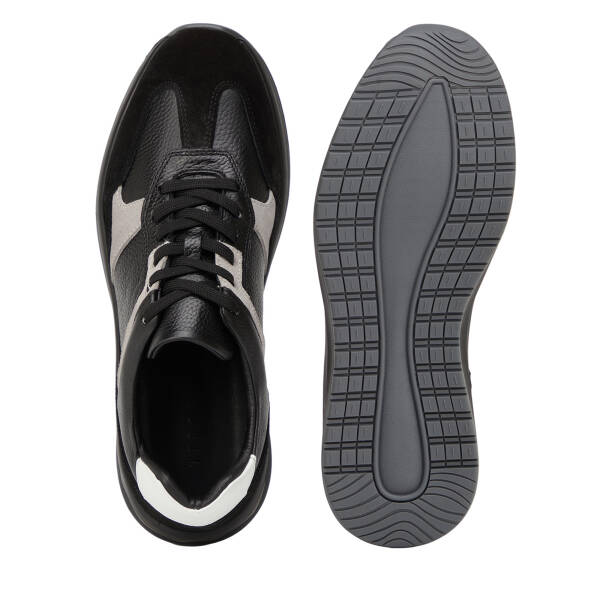 Siyah Hakiki Deri Erkek Sneaker - E26I1AY57738-W19 - 6