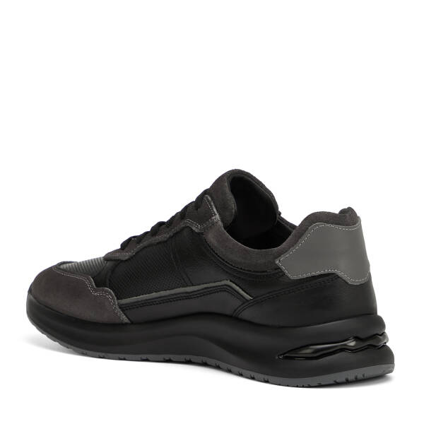 Siyah Hakiki Deri Erkek Sneaker - E26I1AY57740-V2U - 4