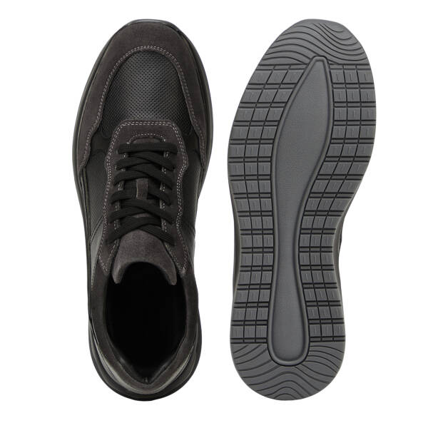 Siyah Hakiki Deri Erkek Sneaker - E26I1AY57740-V2U - 6