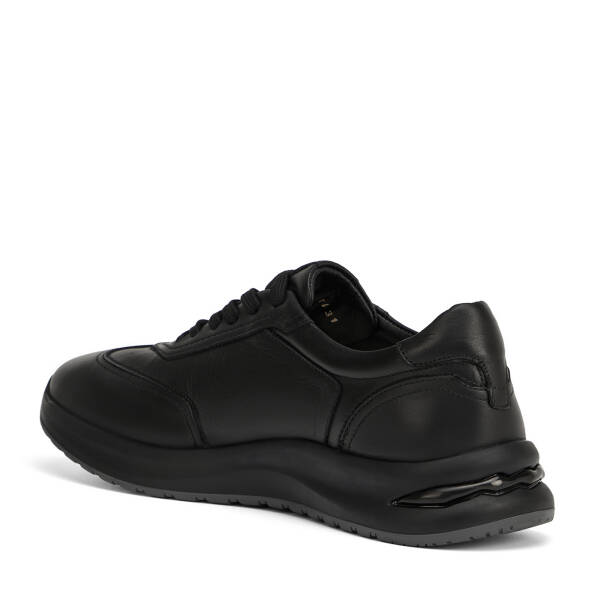 Siyah Hakiki Deri Erkek Sneaker - E26I1AY57741-A23 - 4