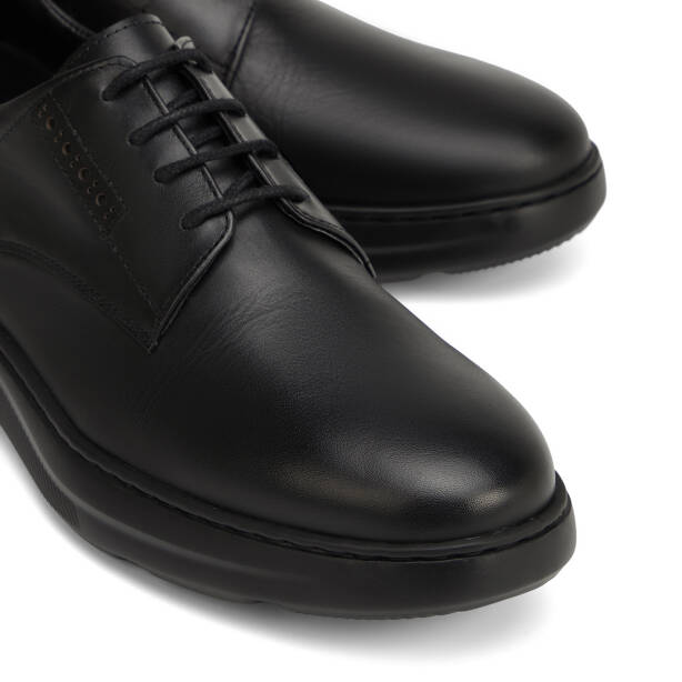 Siyah Hakiki Deri Erkek Sneaker - E26I1AY57745-A23 - 3