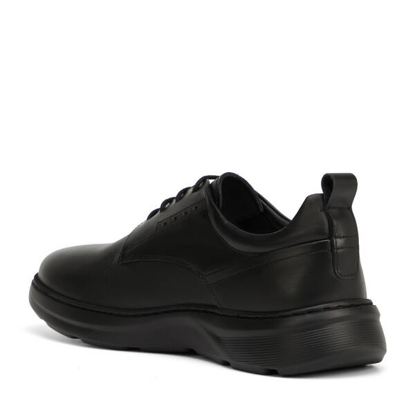 Siyah Hakiki Deri Erkek Sneaker - E26I1AY57745-A23 - 4