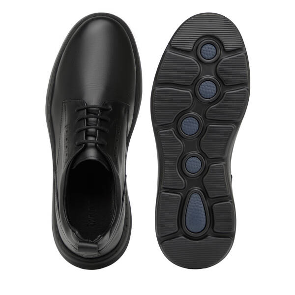 Siyah Hakiki Deri Erkek Sneaker - E26I1AY57745-A23 - 6