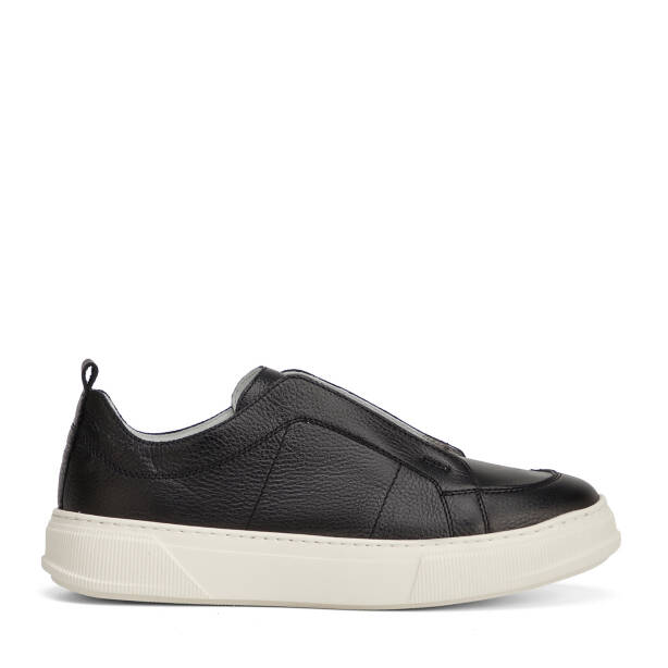 Siyah Hakiki Deri Erkek Sneaker - E26I1AY57748-A41 