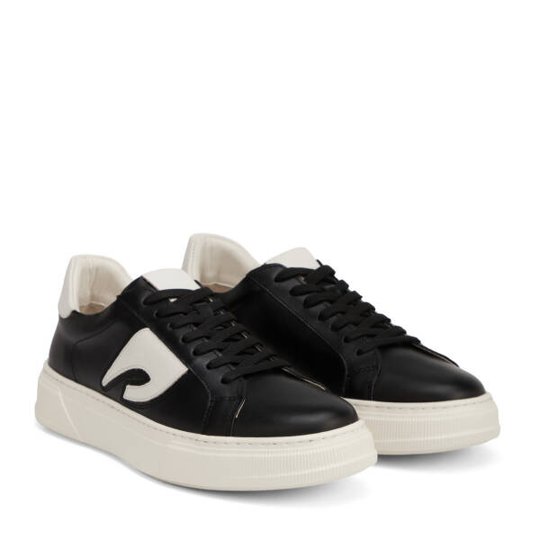 Siyah Hakiki Deri Erkek Sneaker - E26I1AY57749-J52 - 2