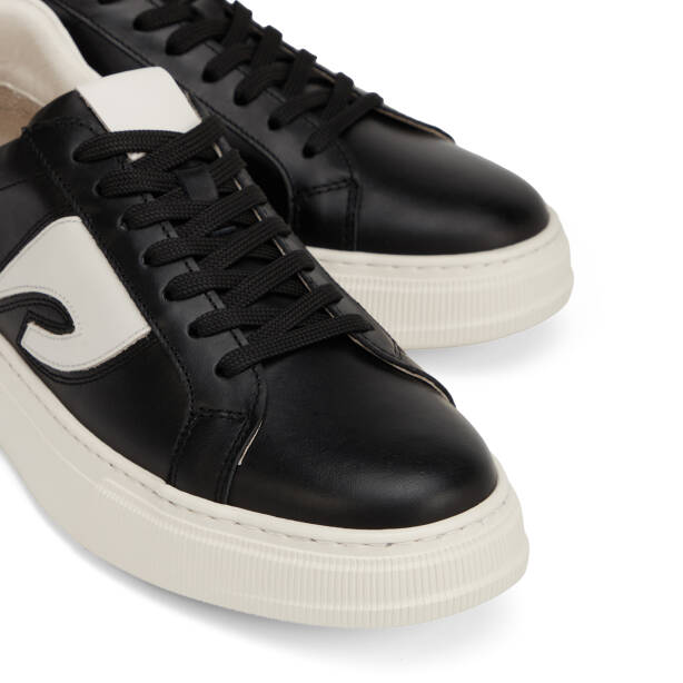 Siyah Hakiki Deri Erkek Sneaker - E26I1AY57749-J52 - 3