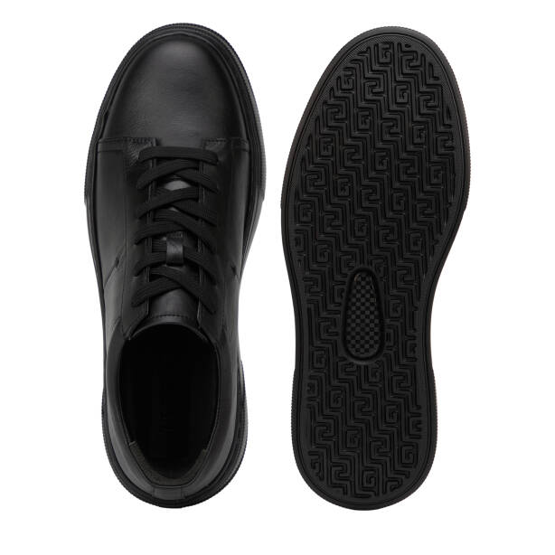 Siyah Hakiki Deri Erkek Sneaker - E26I1AY57750-A23 - 6