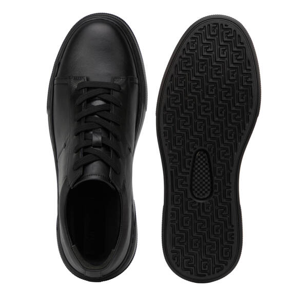 Siyah Hakiki Deri Erkek Sneaker - E26I1AY57750-A23 - 6