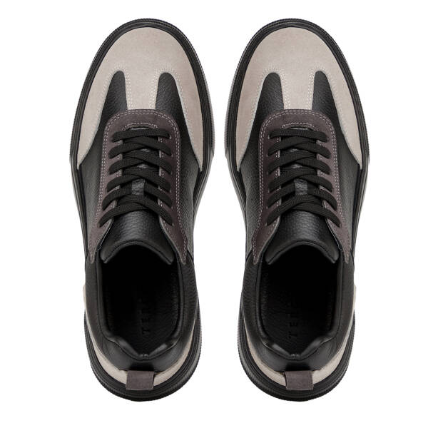 Siyah Hakiki Deri Erkek Sneaker - E26I1AY57751-V2U - 5