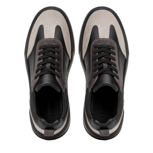 Siyah Hakiki Deri Erkek Sneaker - E26I1AY57751-V2U - 5