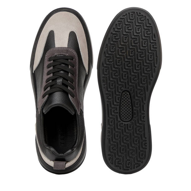 Siyah Hakiki Deri Erkek Sneaker - E26I1AY57751-V2U - 6