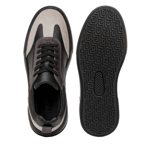 Siyah Hakiki Deri Erkek Sneaker - E26I1AY57751-V2U - 6