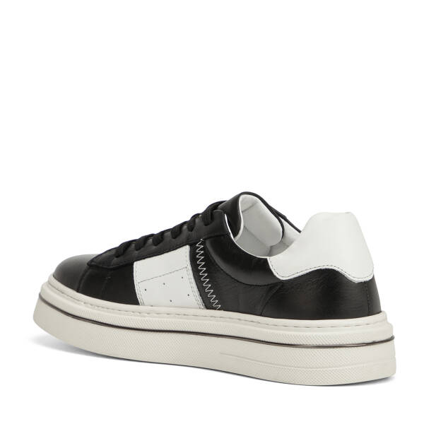 Siyah Hakiki Deri Erkek Sneaker - E26I1AY57755-P57 - 4