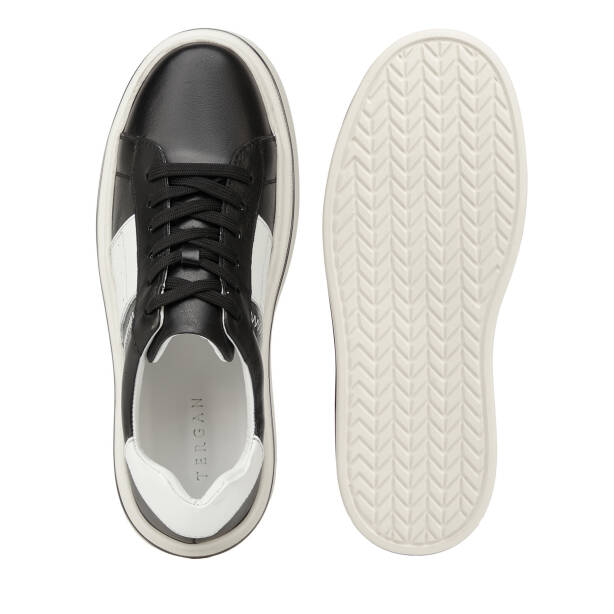 Siyah Hakiki Deri Erkek Sneaker - E26I1AY57755-P57 - 6