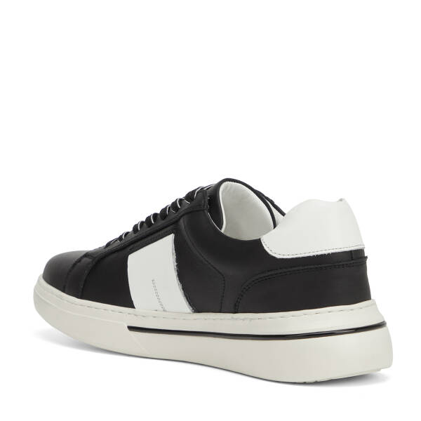 Siyah Hakiki Deri Erkek Sneaker - E26I1AY57759-A23 - 4