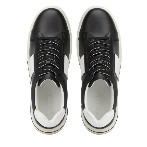 Siyah Hakiki Deri Erkek Sneaker - E26I1AY57759-A23 - 5