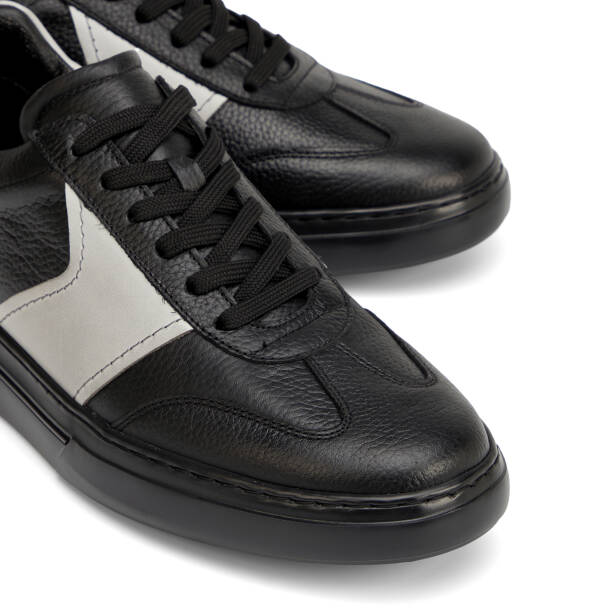 Siyah Hakiki Deri Erkek Sneaker - E26I1AY57761-H49 - 3