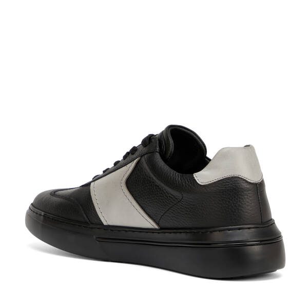Siyah Hakiki Deri Erkek Sneaker - E26I1AY57761-H49 - 4