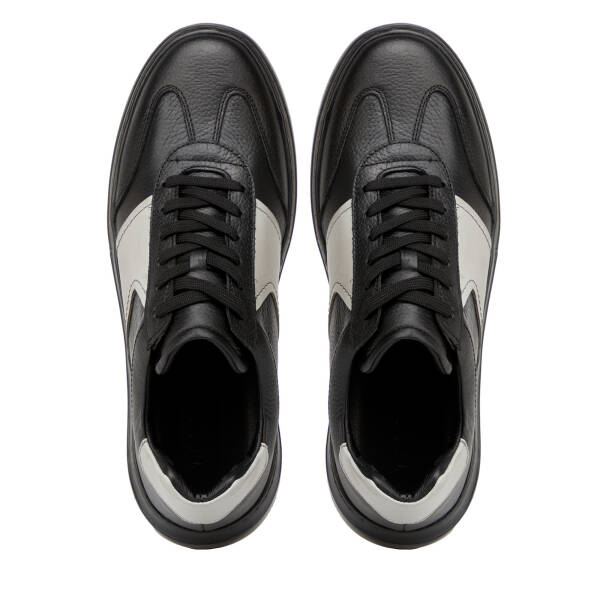 Siyah Hakiki Deri Erkek Sneaker - E26I1AY57761-H49 - 5