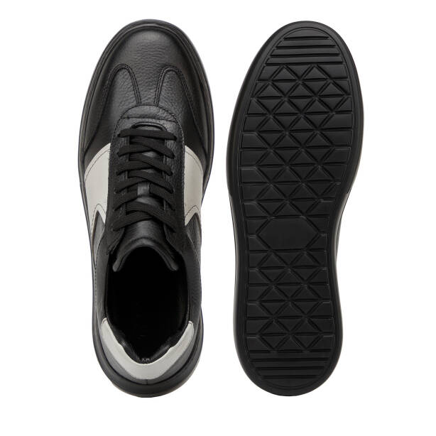 Siyah Hakiki Deri Erkek Sneaker - E26I1AY57761-H49 - 6