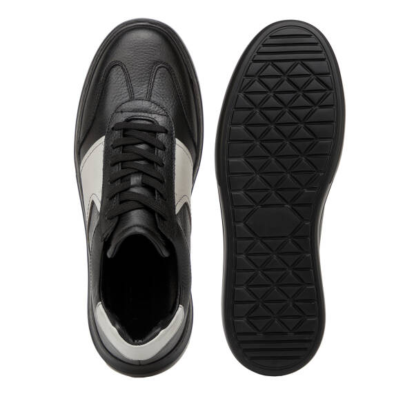 Siyah Hakiki Deri Erkek Sneaker - E26I1AY57761-H49 - 6
