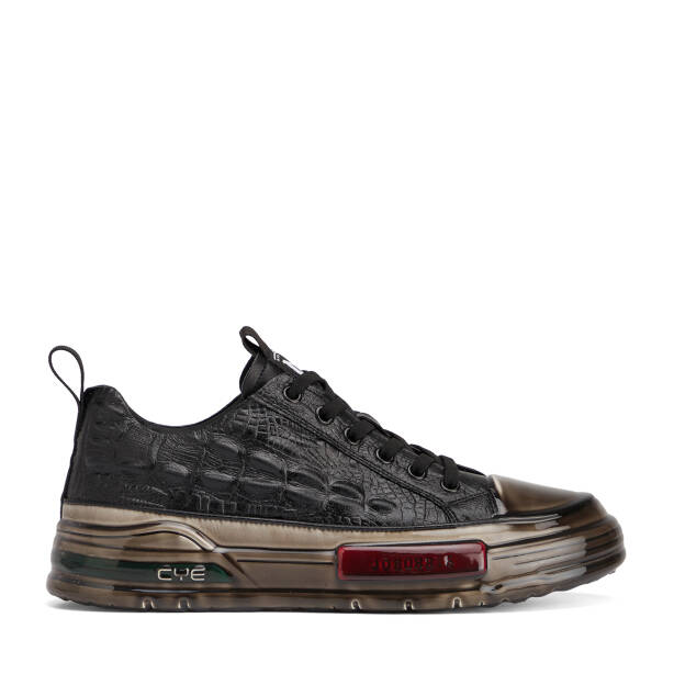 Siyah Hakiki Deri Erkek Sneaker - E26S1AY57812-A23 - 1