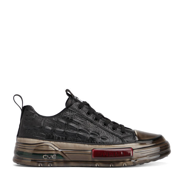 Siyah Hakiki Deri Erkek Sneaker - E26S1AY57812-A23 - 1