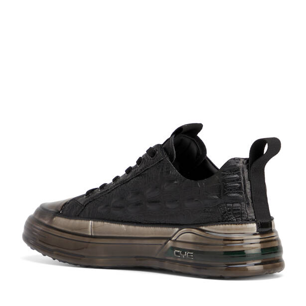 Siyah Hakiki Deri Erkek Sneaker - E26S1AY57812-A23 - 4