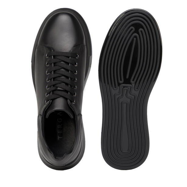 Siyah Hakiki Deri Erkek Sneaker - E26S1AY57813-A23 - 6