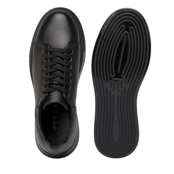 Siyah Hakiki Deri Erkek Sneaker - E26S1AY57813-A23 - 6