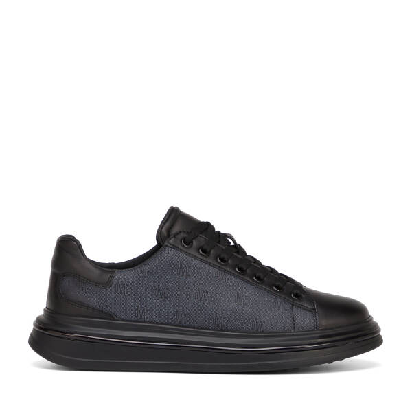 Siyah Hakiki Deri Erkek Sneaker - E26S1AY57814-A23 - 1