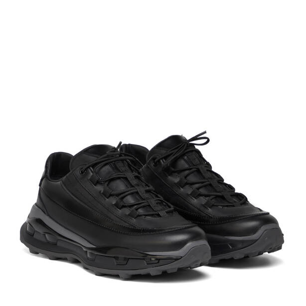 Siyah Hakiki Deri Erkek Sneaker - E26S1AY57823-A23 - 2
