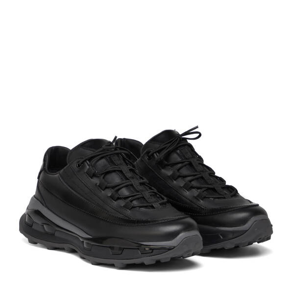 Siyah Hakiki Deri Erkek Sneaker - E26S1AY57823-A23 - 2