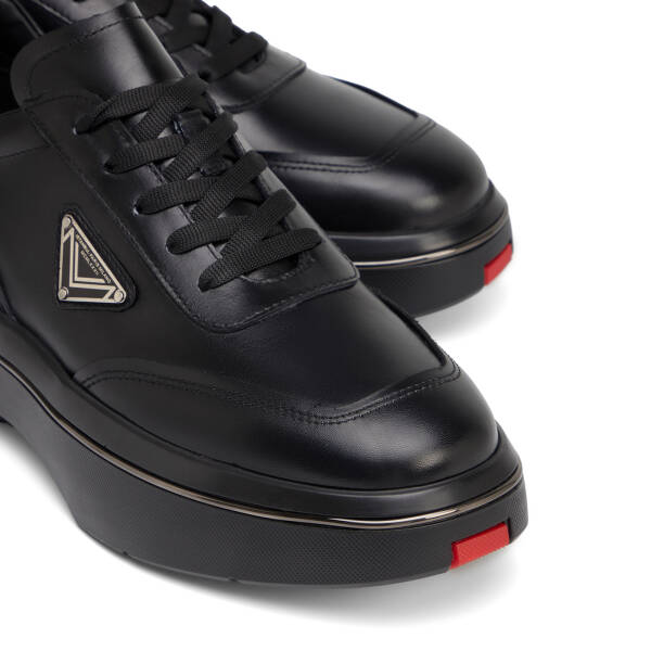 Siyah Hakiki Deri Erkek Sneaker - E26S1AY57826-A23 - 3