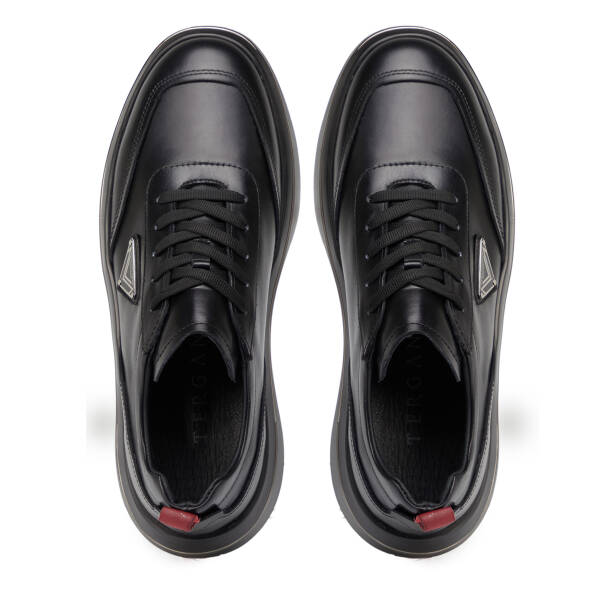 Siyah Hakiki Deri Erkek Sneaker - E26S1AY57826-A23 - 5