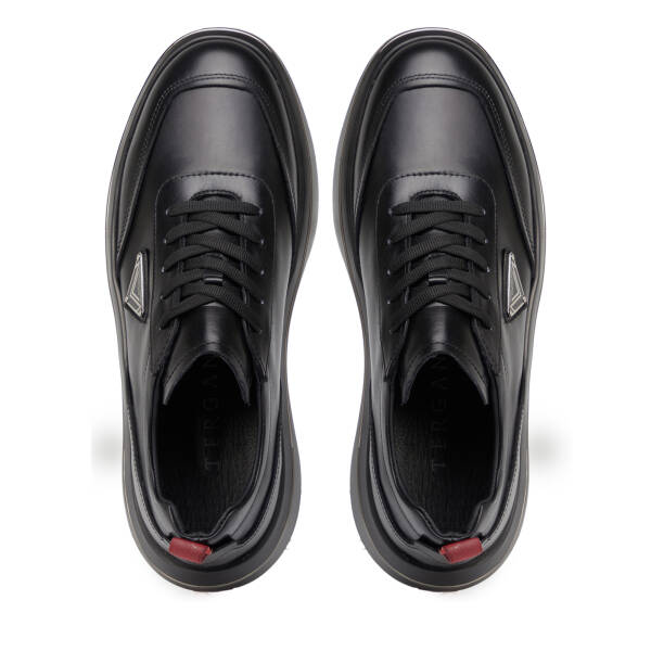 Siyah Hakiki Deri Erkek Sneaker - E26S1AY57826-A23 - 5